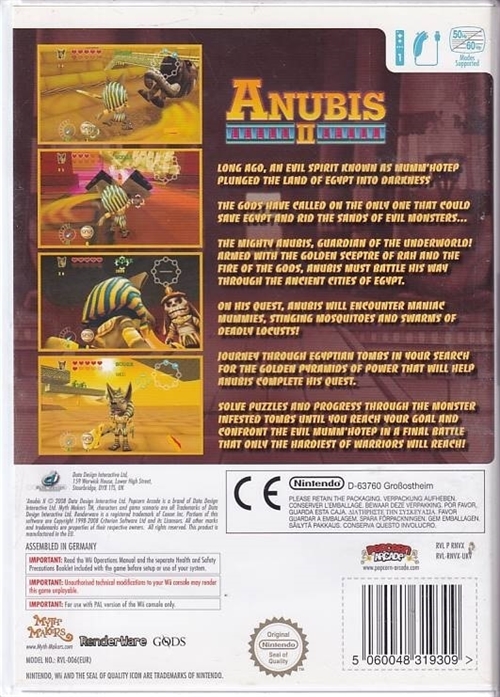 Anubis II - Nintendo Wii (B Grade) (Genbrug)